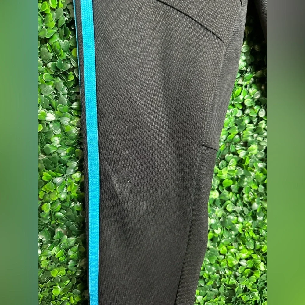 Adidas tricot black/multi colored boys track pants sz Medium - Picture 6 of 9